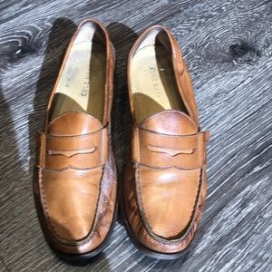 Tan Cole Haan slip on men’s shoe. Size 10